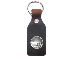 Concho Leather Key Fob