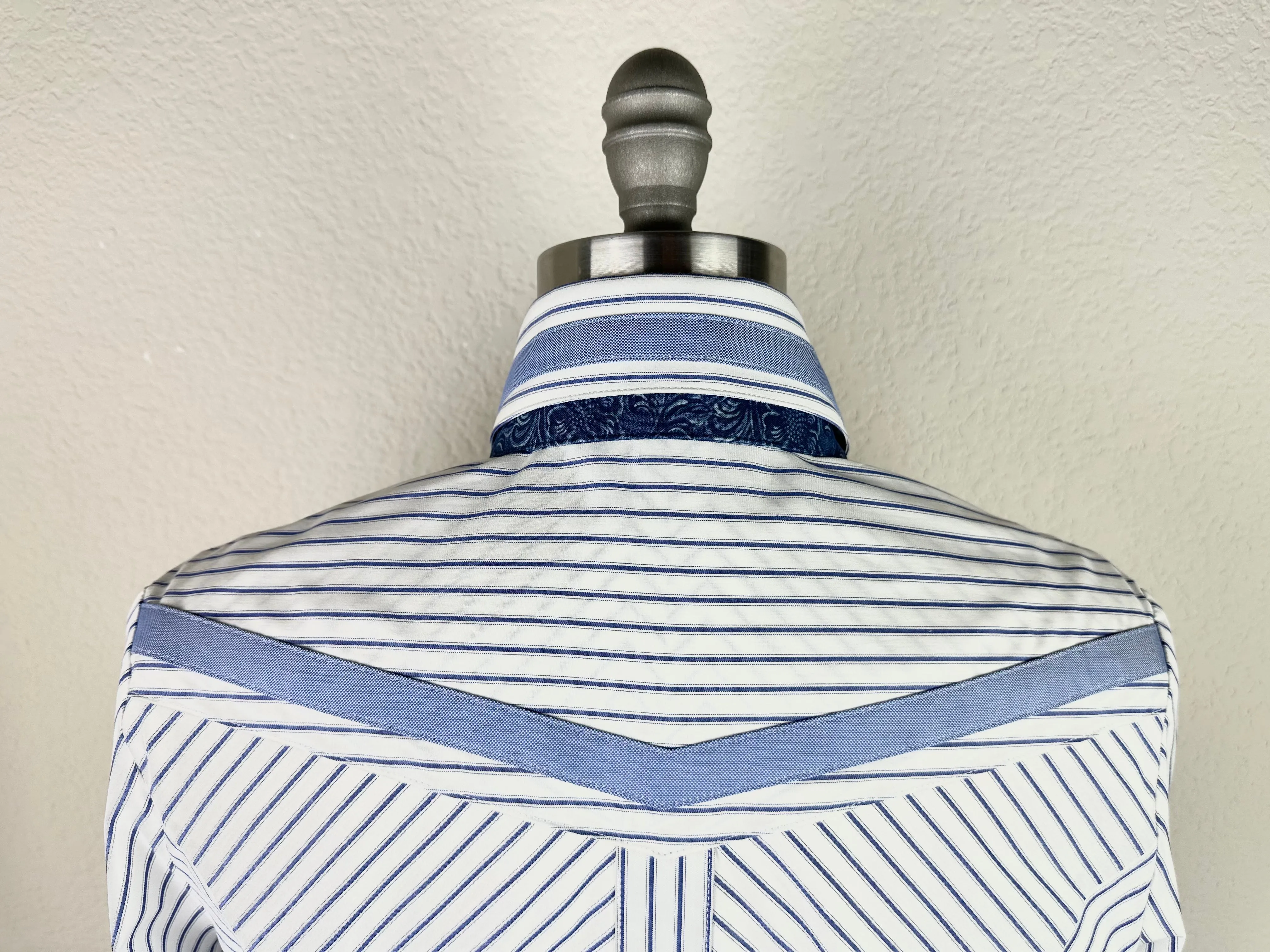 CR Statement Blue and White Pinstripe - FINAL SALE