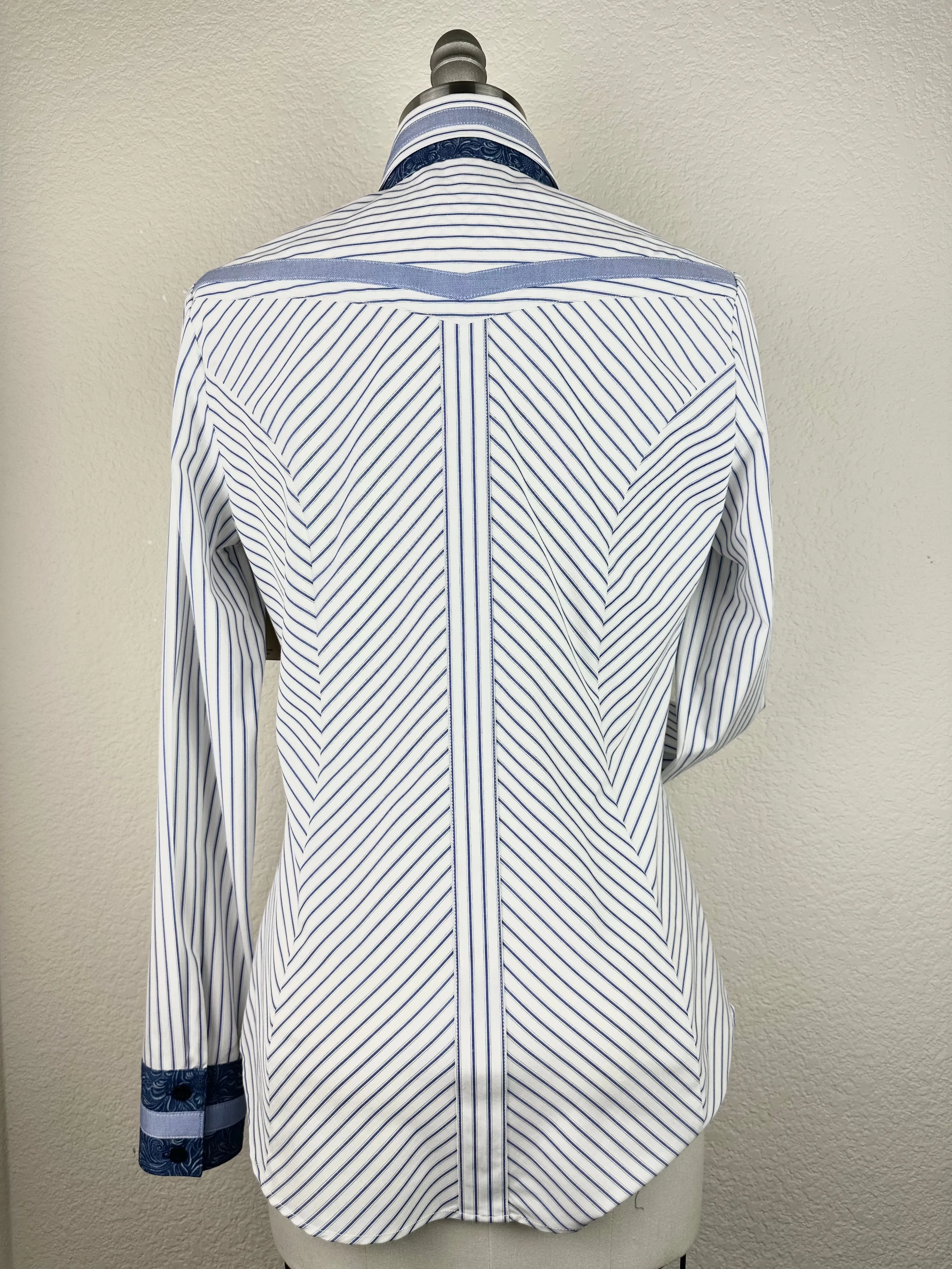 CR Statement Blue and White Pinstripe - FINAL SALE