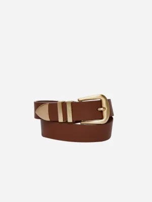 Daisy Unisex Vegan Bio-Based Bamboo Western Belt | Brown