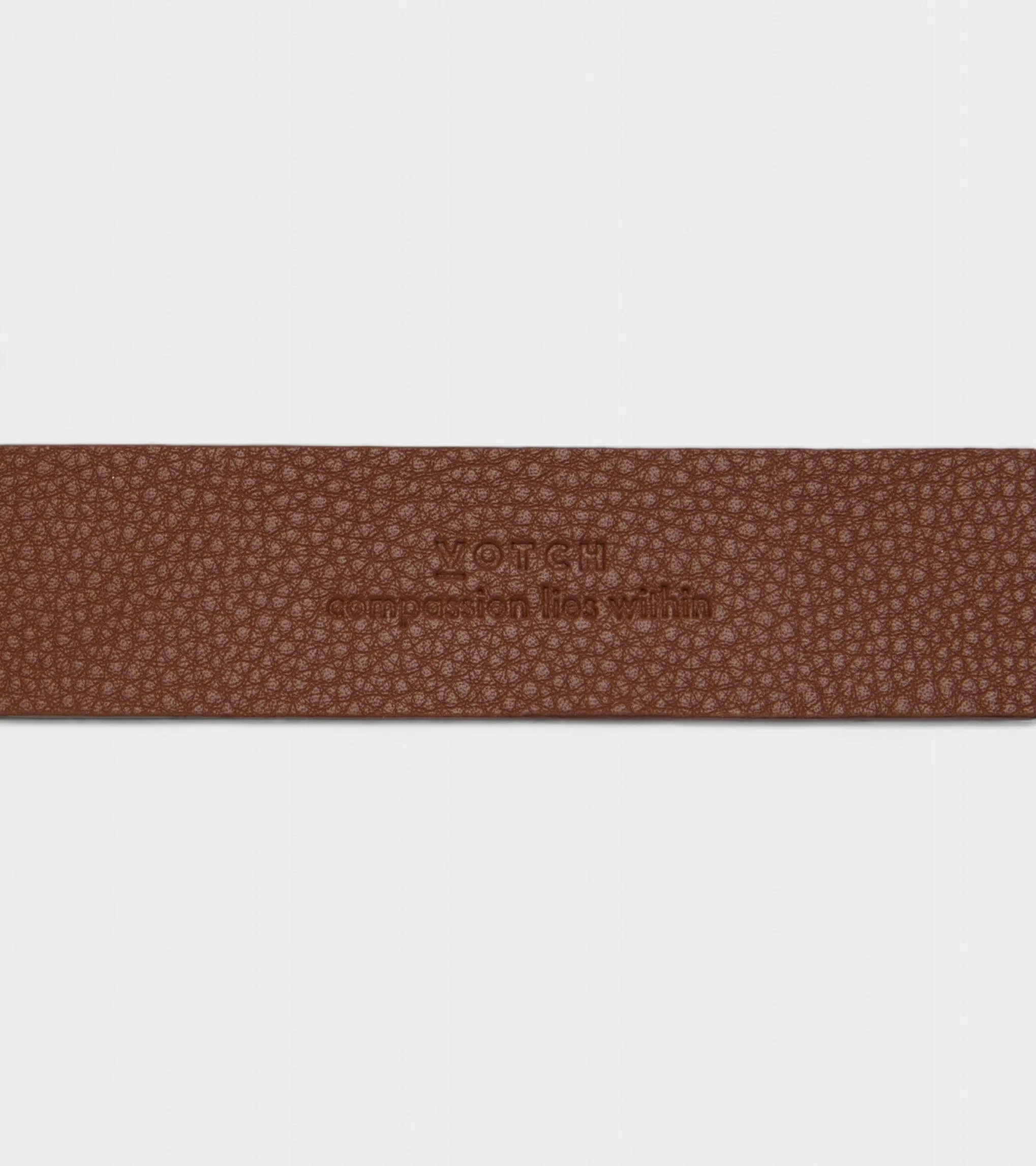 Daisy Unisex Vegan Bio-Based Bamboo Western Belt | Brown