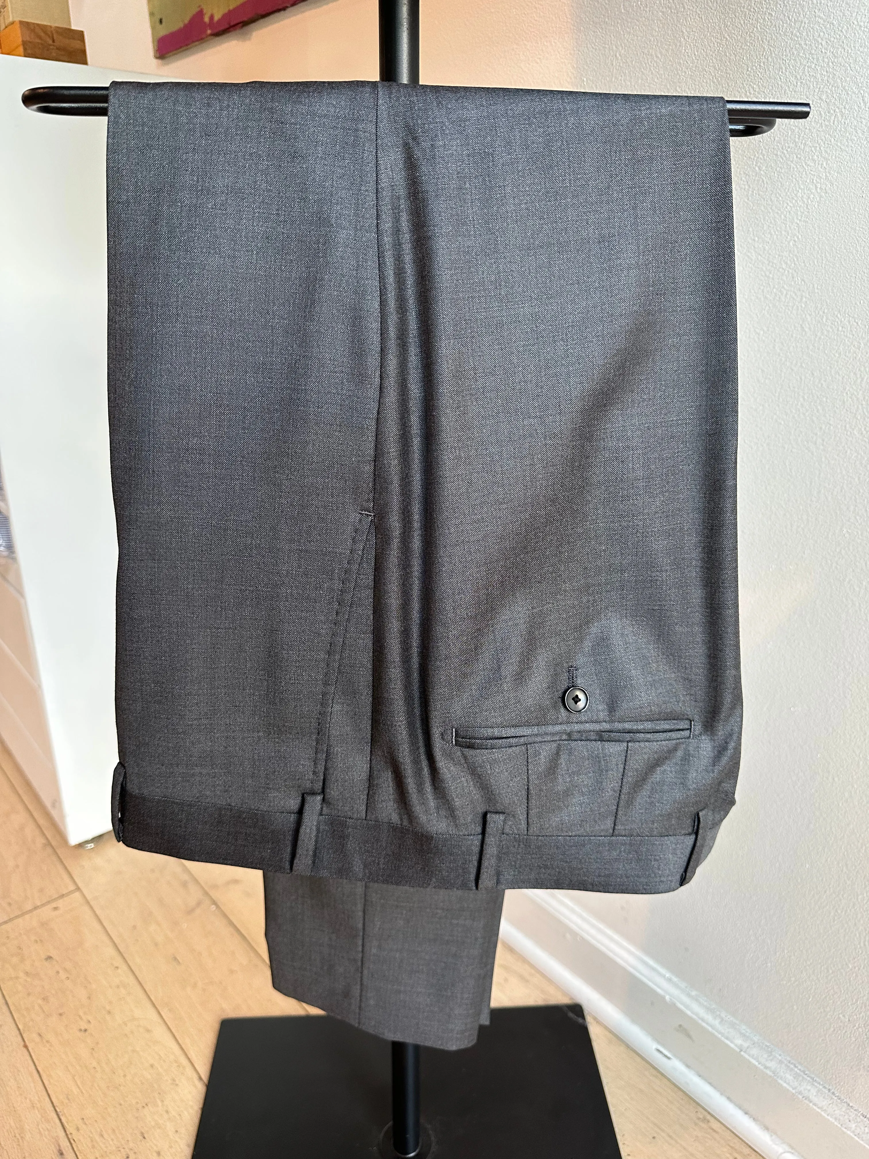 Dark Gray Sharkskin Luxury Suit