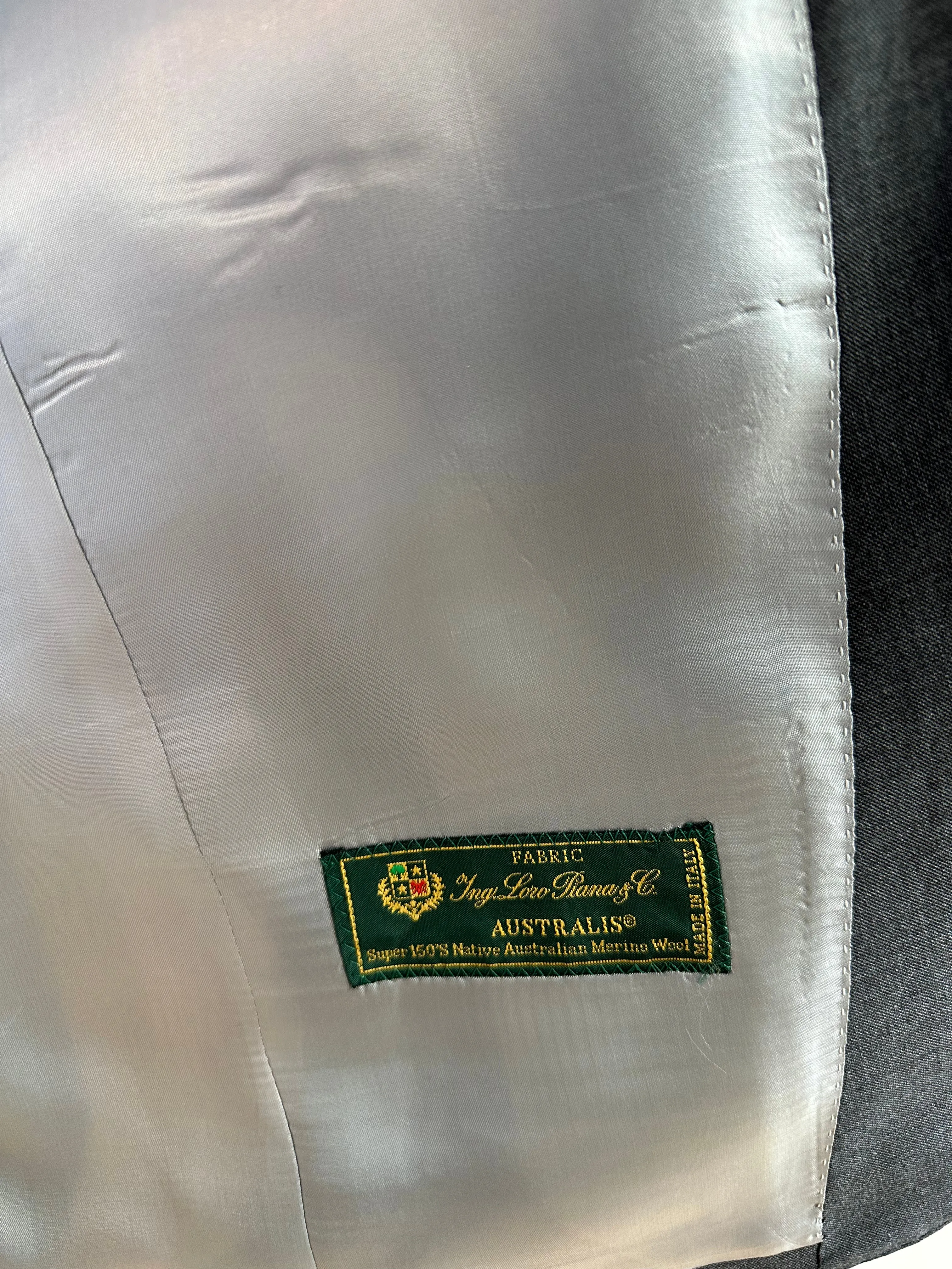 Dark Gray Sharkskin Luxury Suit
