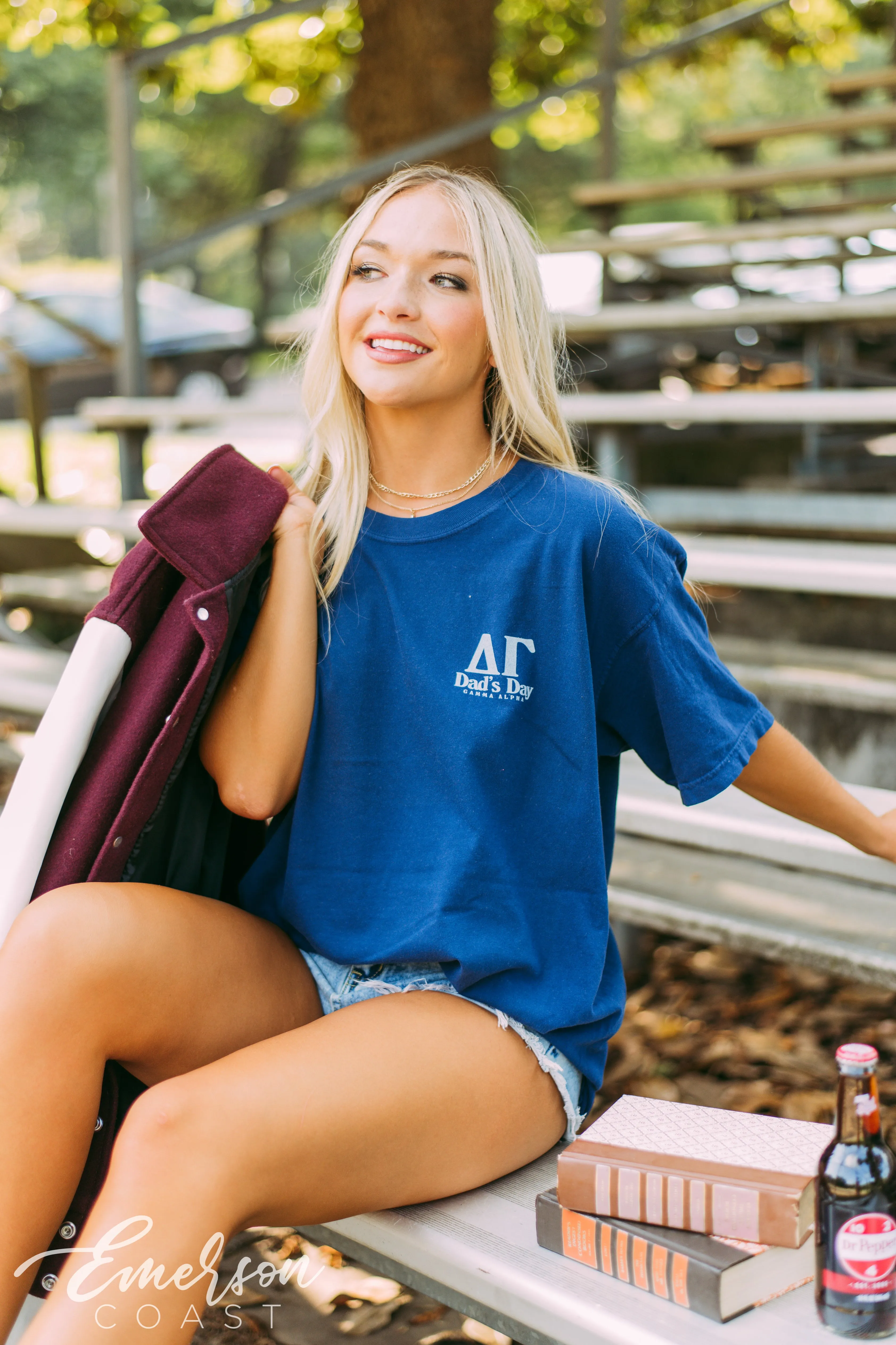 Delta Gamma Dad's Day Navy Tee