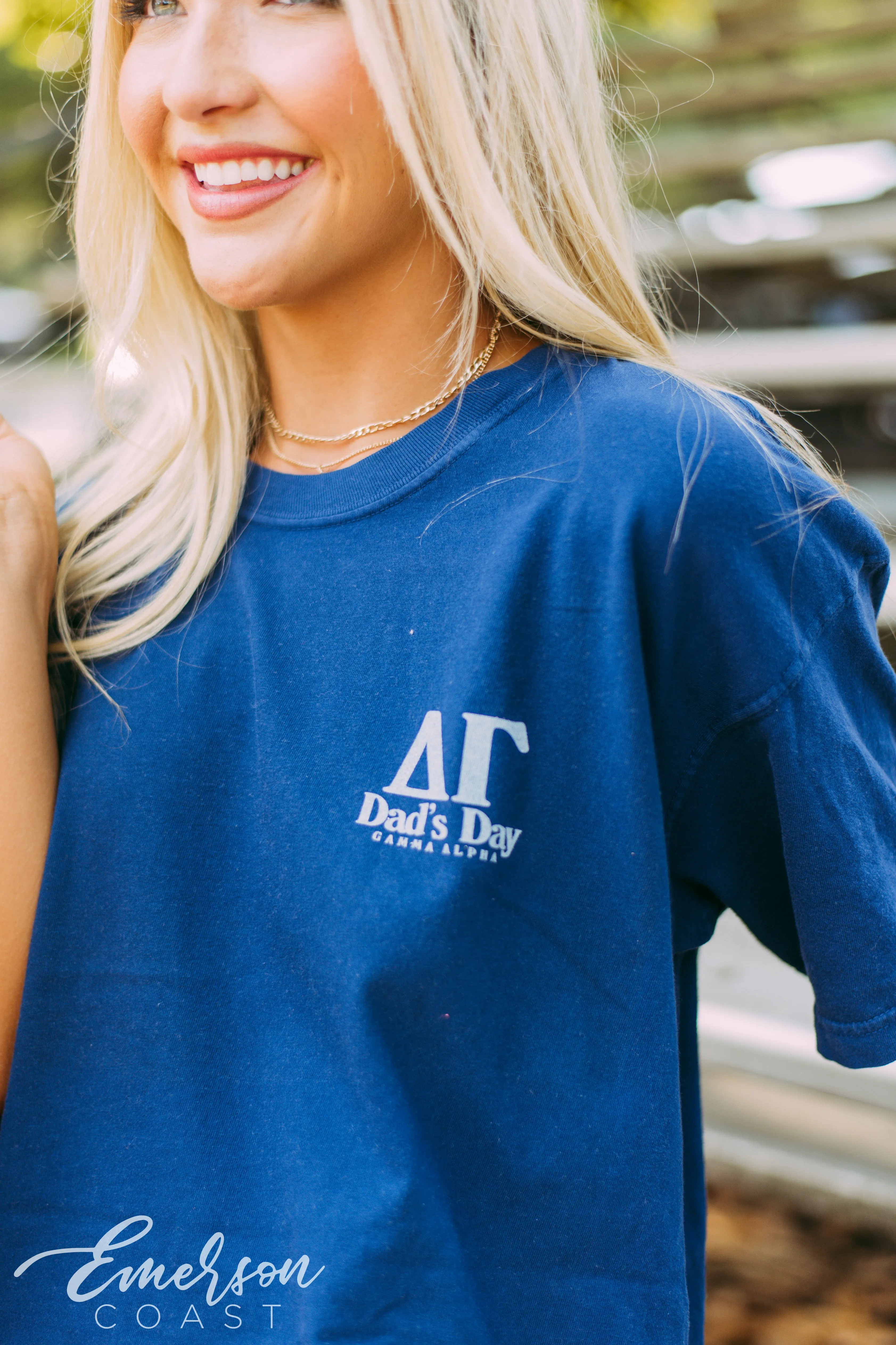 Delta Gamma Dad's Day Navy Tee