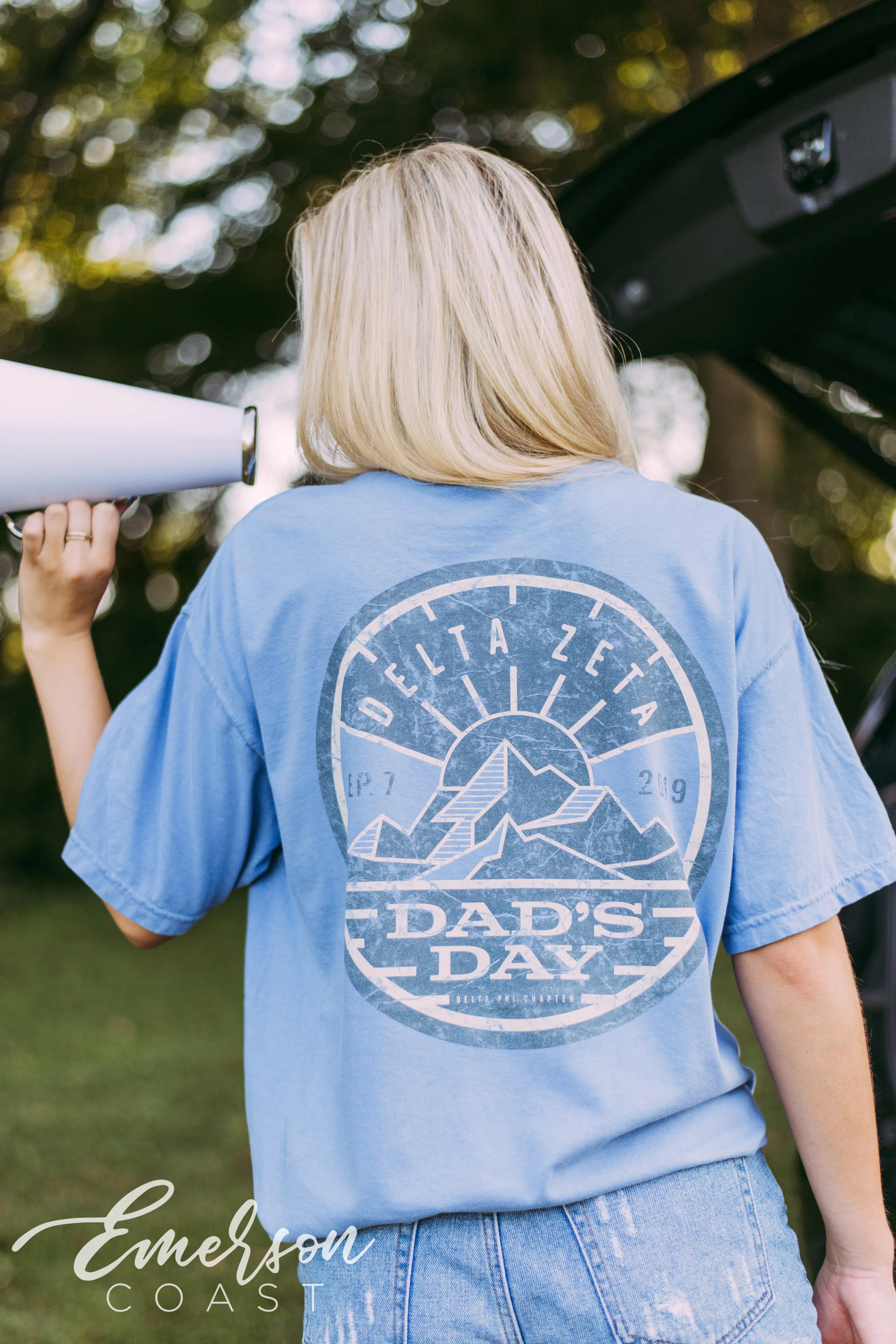 Delta Zeta Mountains Dads Day Tee
