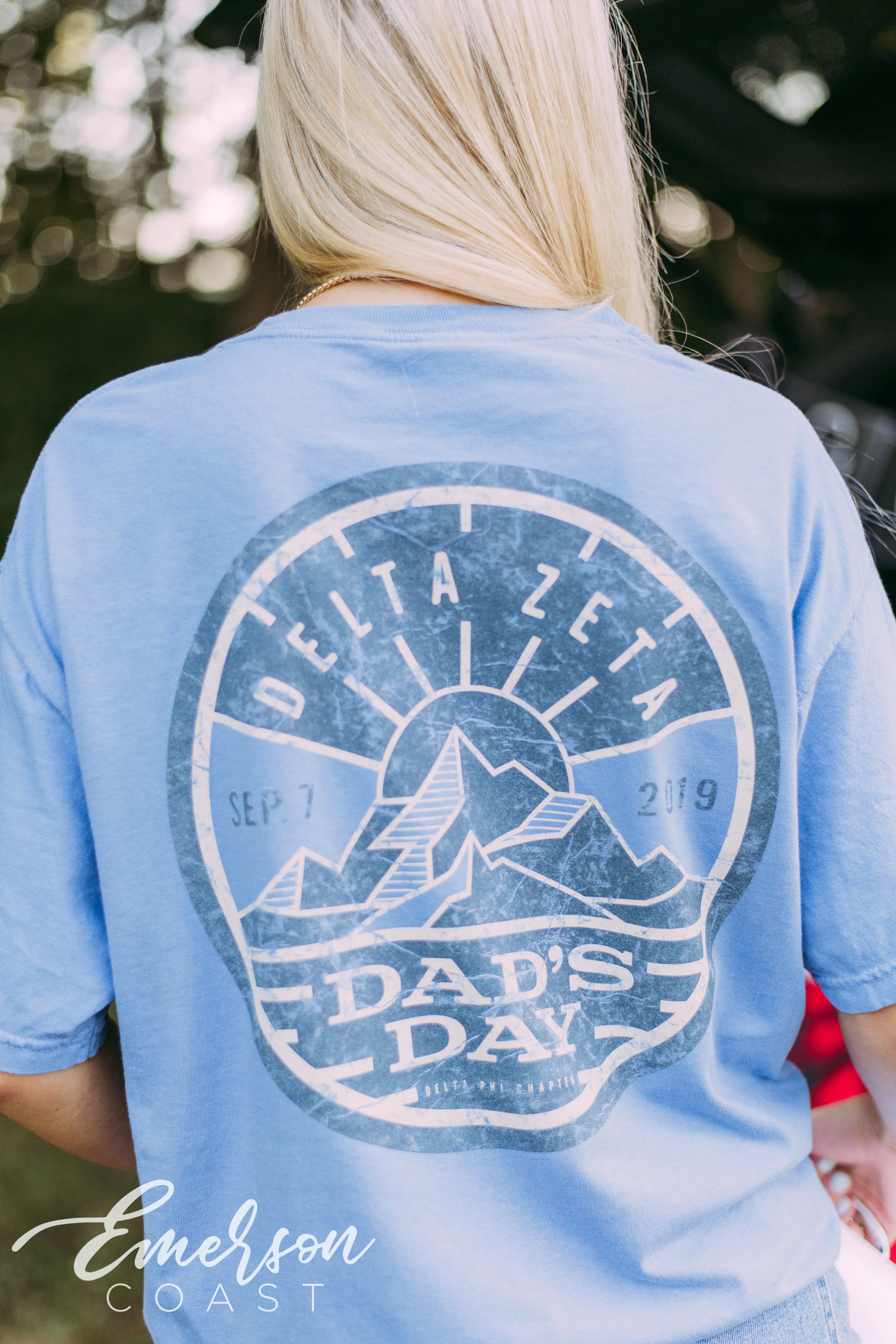 Delta Zeta Mountains Dads Day Tee