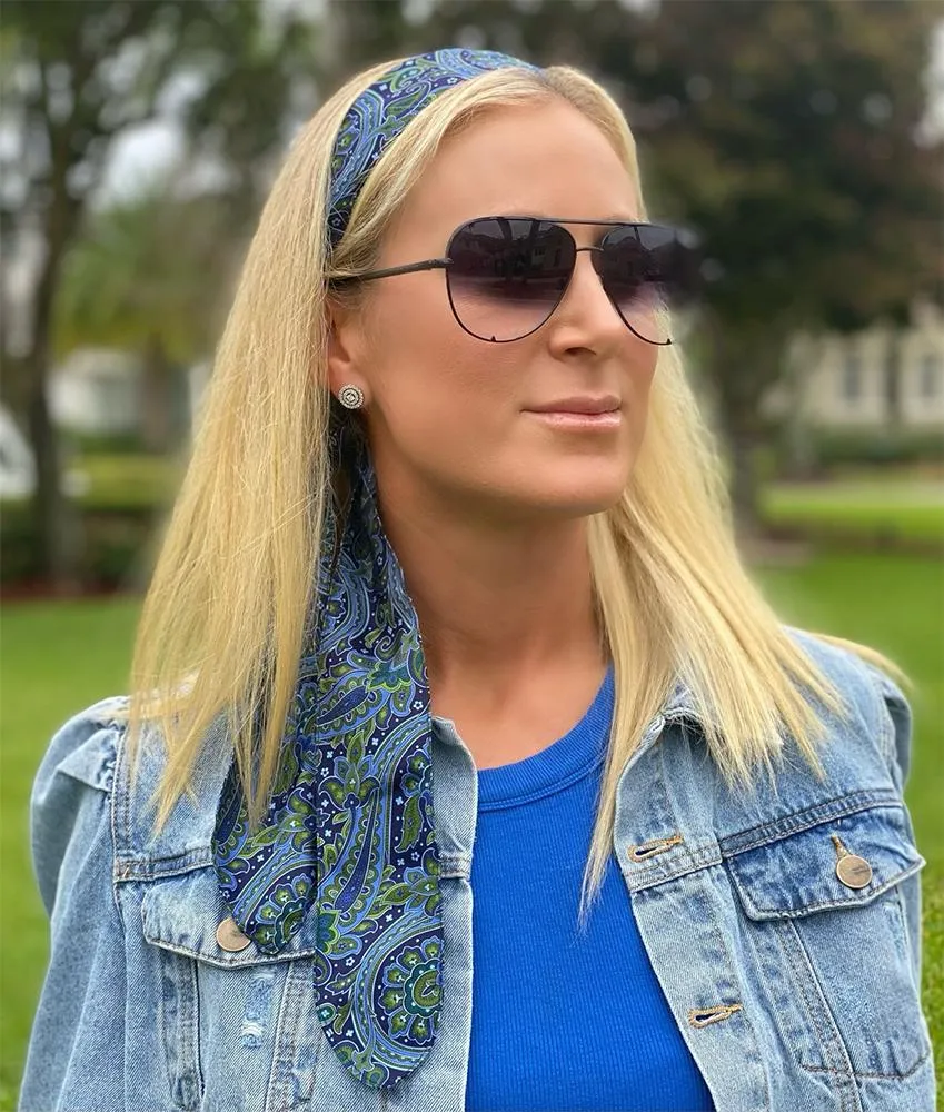 Democrat Blue - Hair Scarf