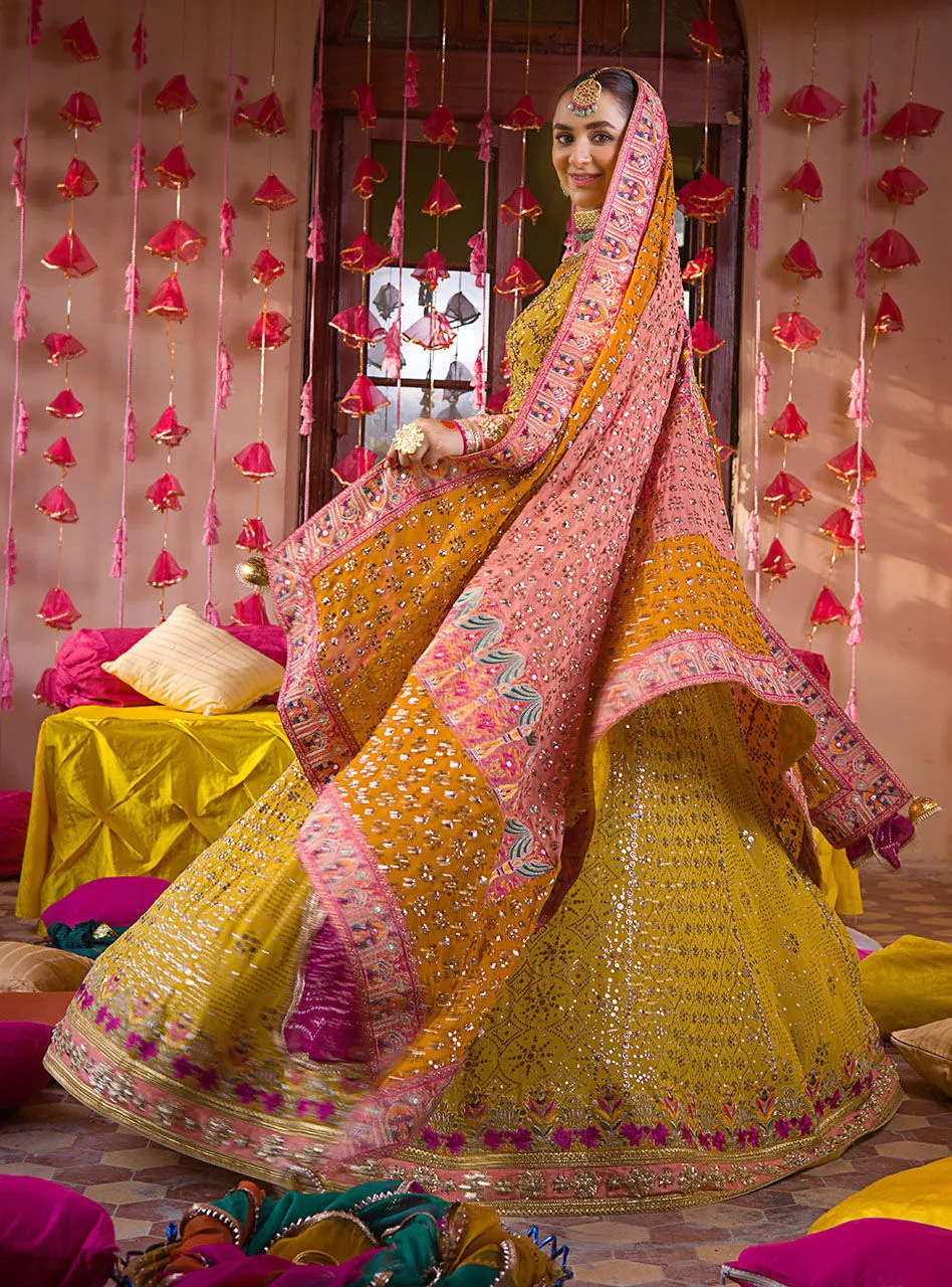 Designer Bridal Mehndi Frocks for Indian Bridal Wear
