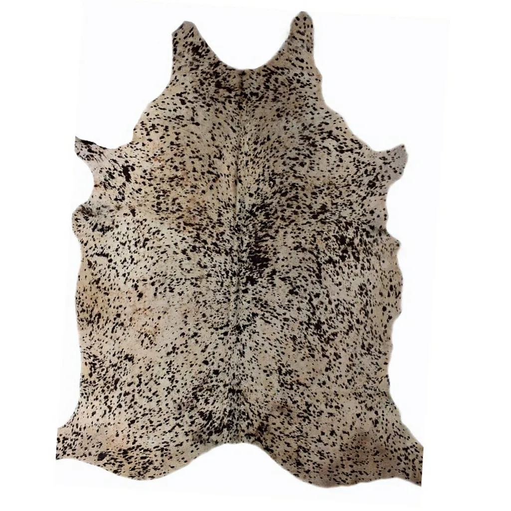Designer Hide Rug - Black and White Speckled