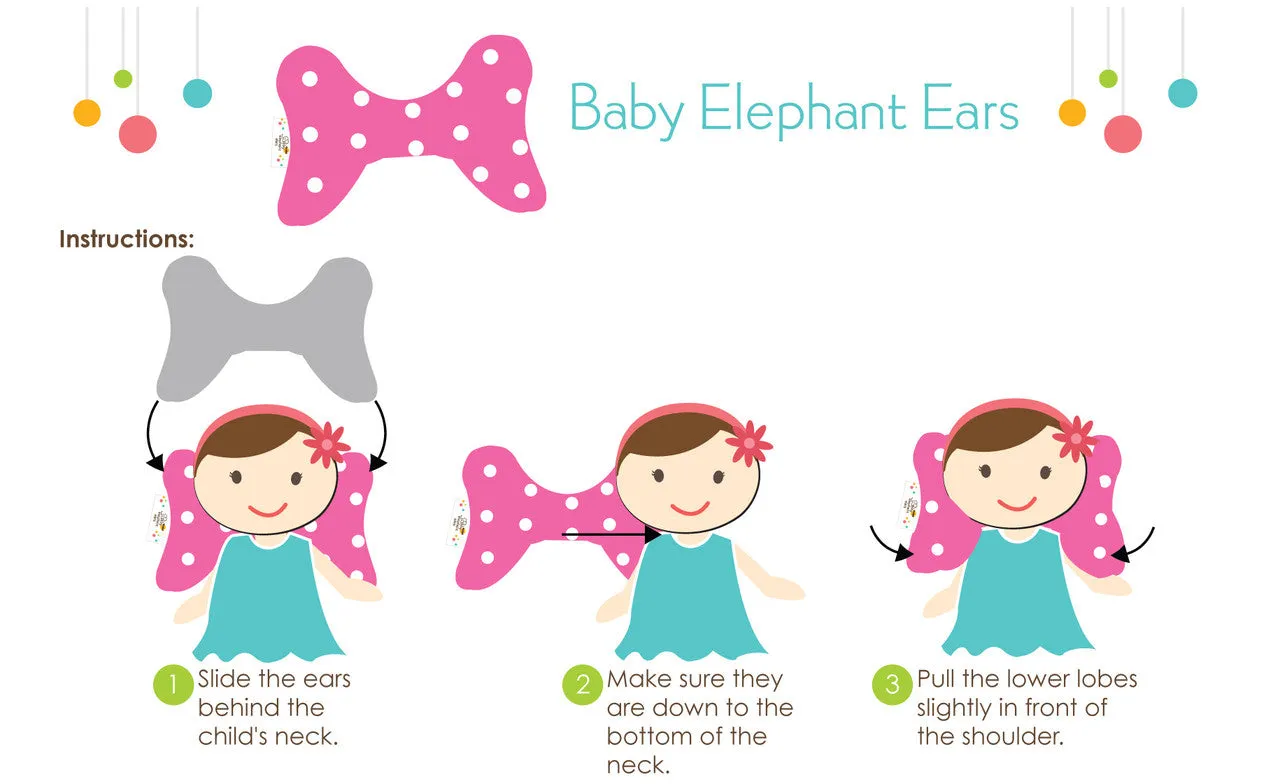Dinosaur Baby Elephant Ears Headrest Pillow