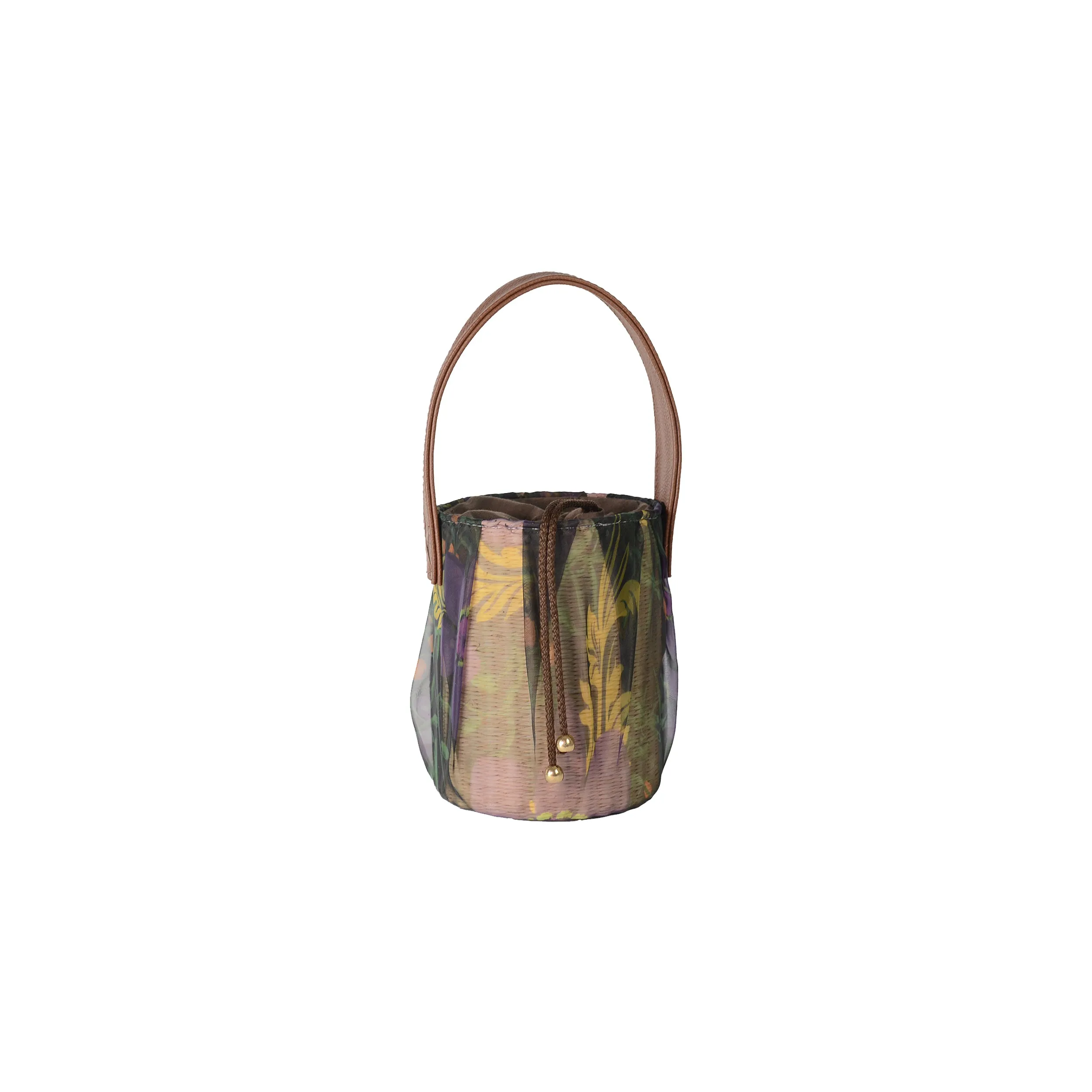 Draped Organza Mini Bucket
