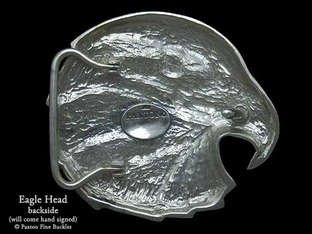 Eagle Head Belt Buckle Sterling Silver