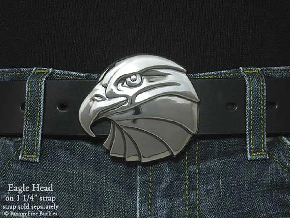 Eagle Head Belt Buckle Sterling Silver
