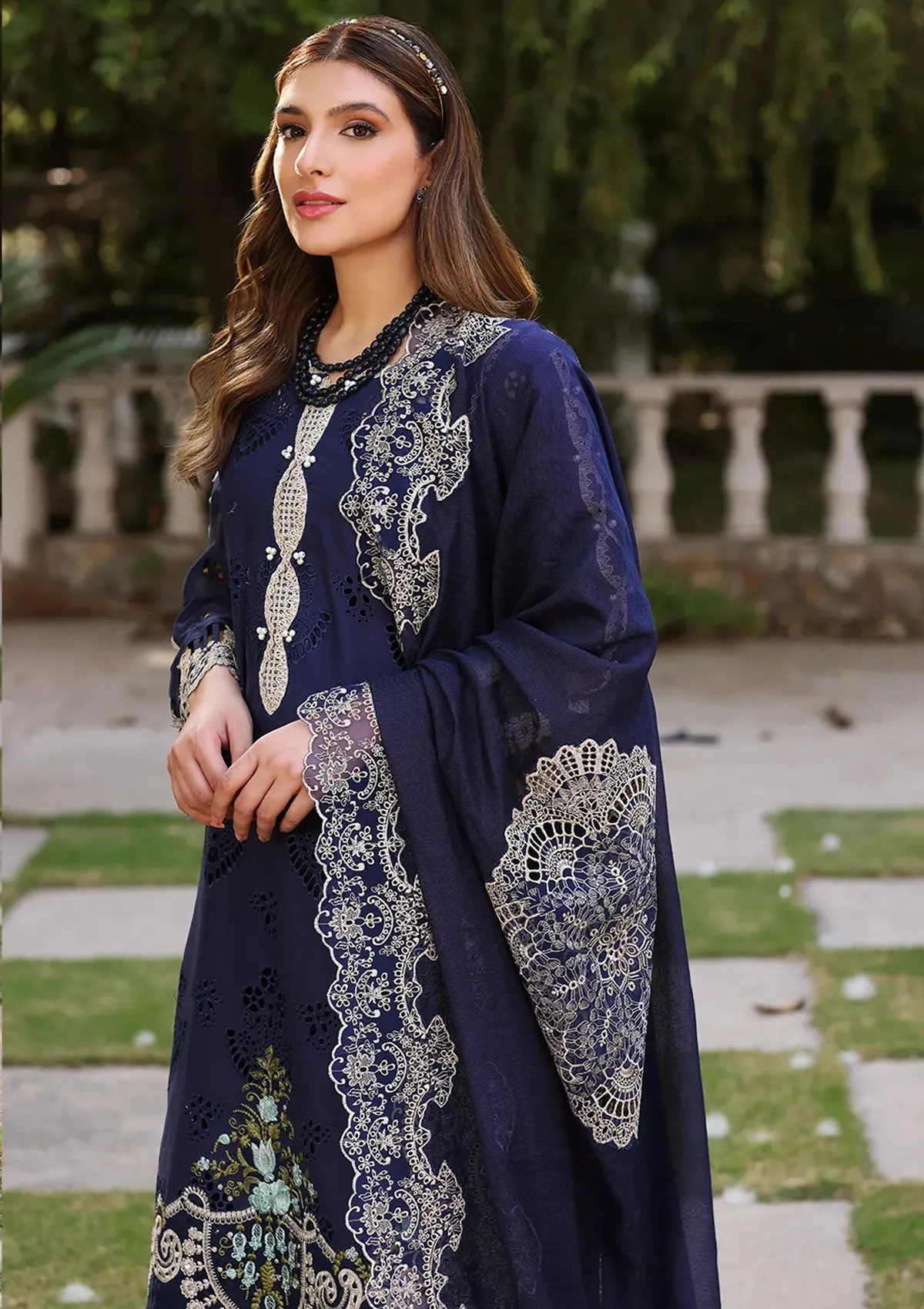 ECF-04B MYSTERIA | Elaf Premium festive Chikankari collection2023