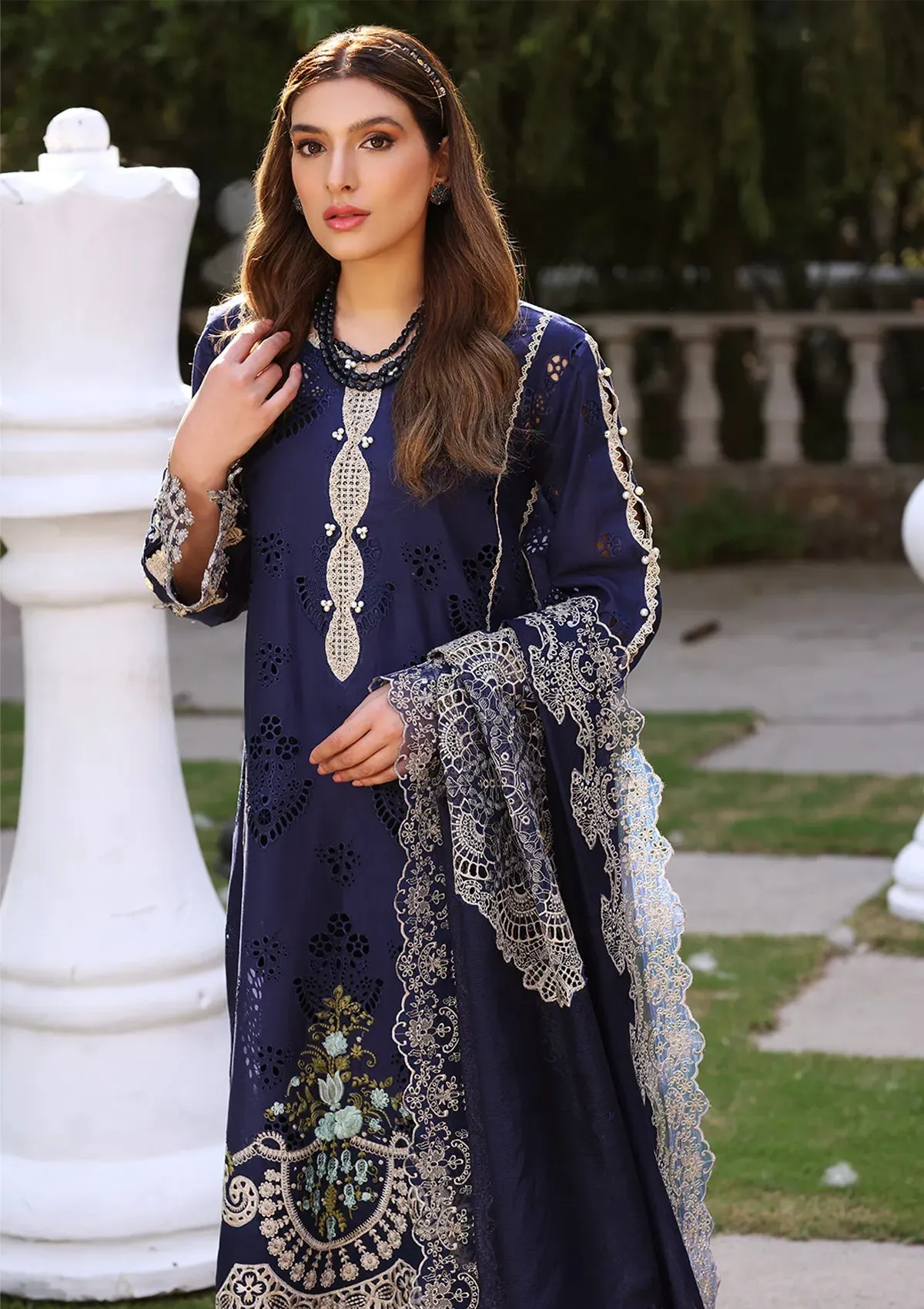 ECF-04B MYSTERIA | Elaf Premium festive Chikankari collection2023