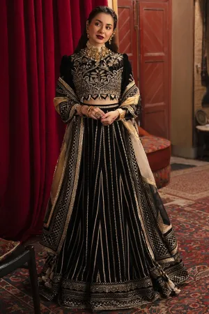 Embroidered Black Lehenga Choli by Designer #PF296