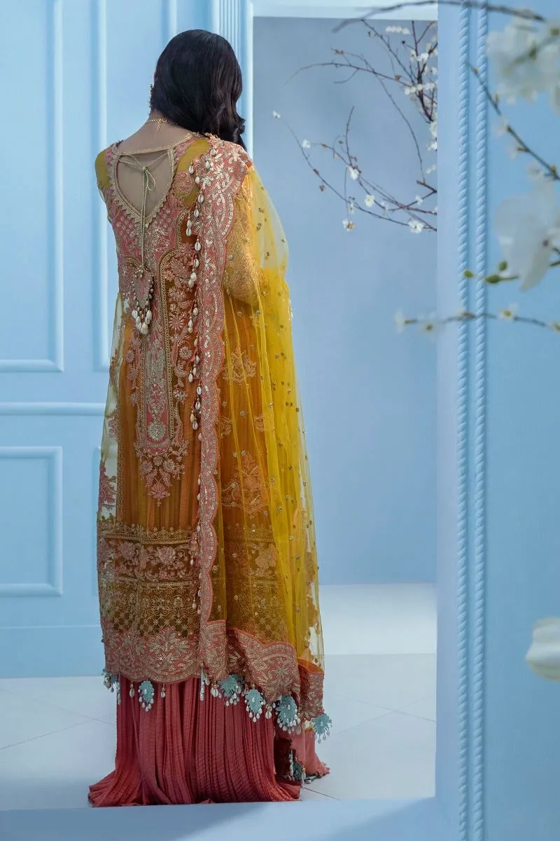 Embroidered Sharara Dress Pakistani Designer #PF124
