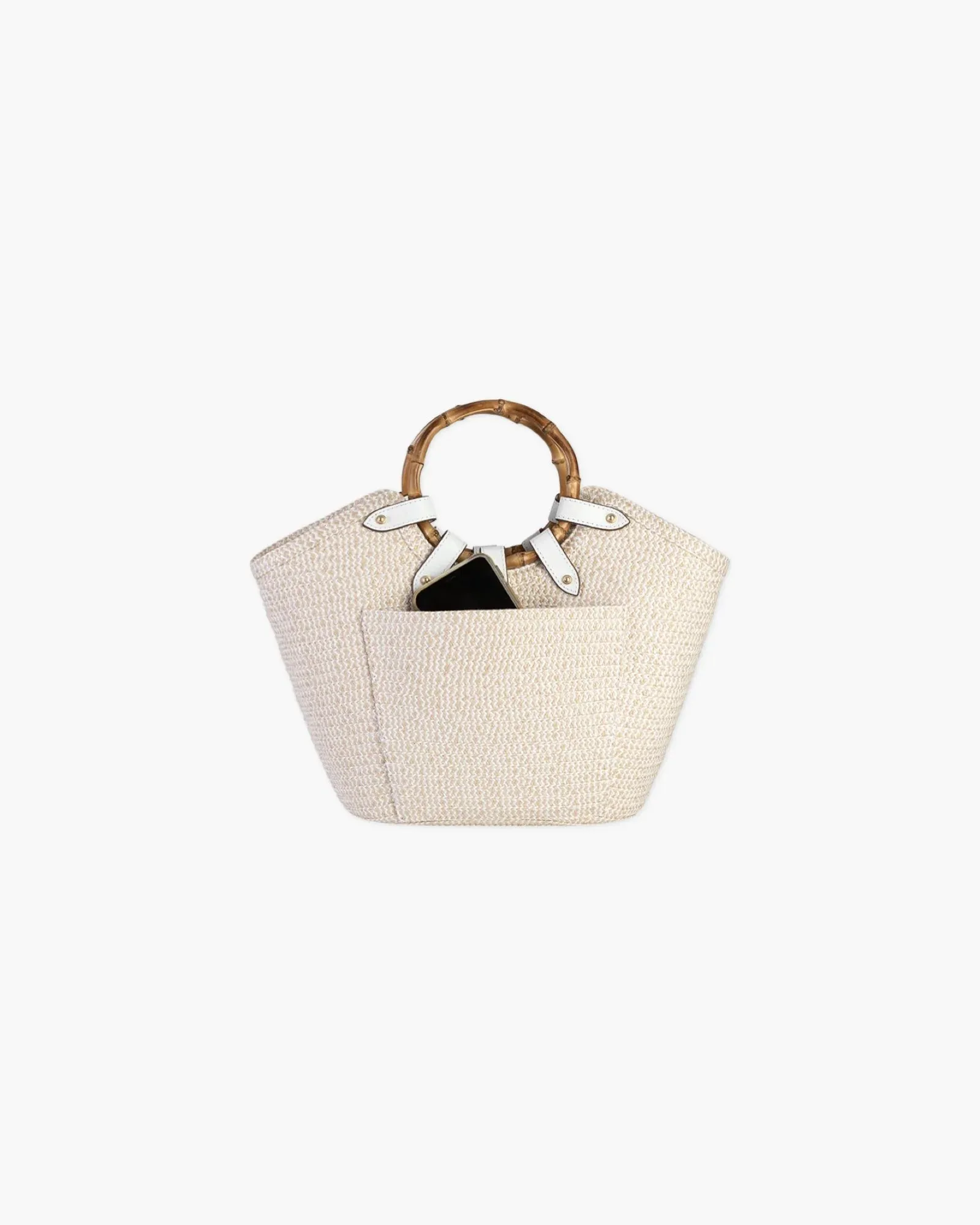 Eric Javits My Way Jr Bag in White Mix