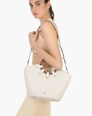 Eric Javits My Way Jr Bag in White Mix