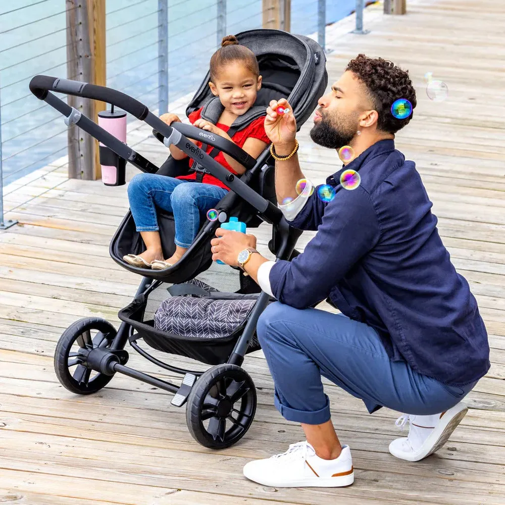 Evenflo Pivot Xpand™ Travel System w/ LiteMax Infant Car Seat - Ayrshire Black