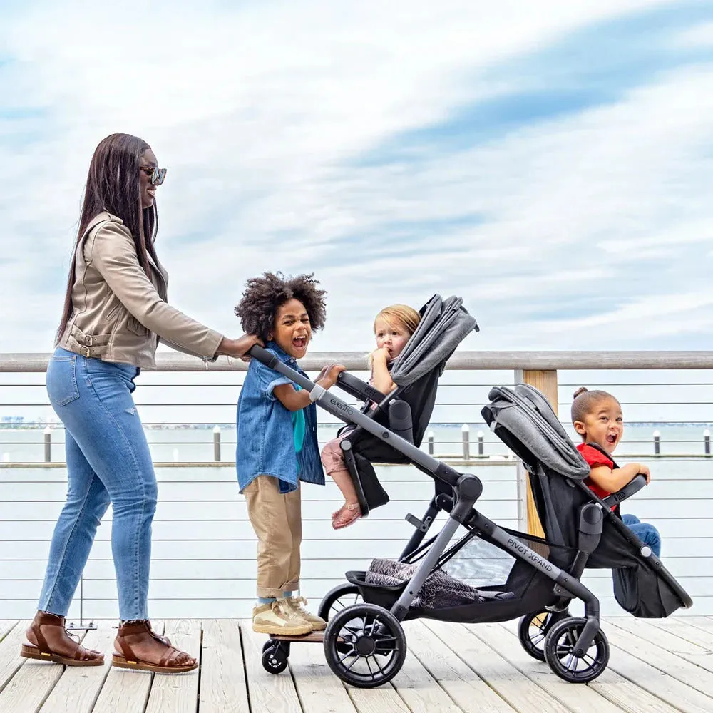 Evenflo Pivot Xpand™ Travel System w/ LiteMax Infant Car Seat - Ayrshire Black