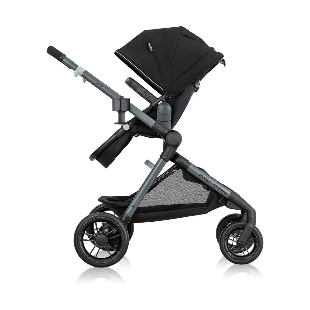 Evenflo Pivot Xpand™ Travel System w/ LiteMax Infant Car Seat - Ayrshire Black