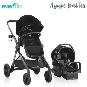 Evenflo Pivot Xpand™ Travel System w/ LiteMax Infant Car Seat - Ayrshire Black