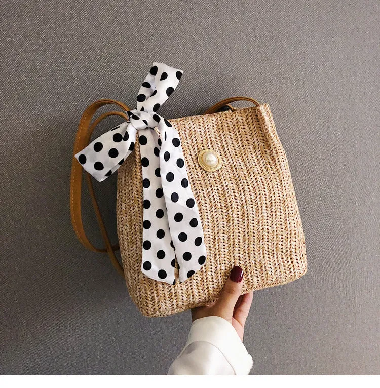 Fashion Trend Wild Straw Bag Shoulder Diagonal Female Bag