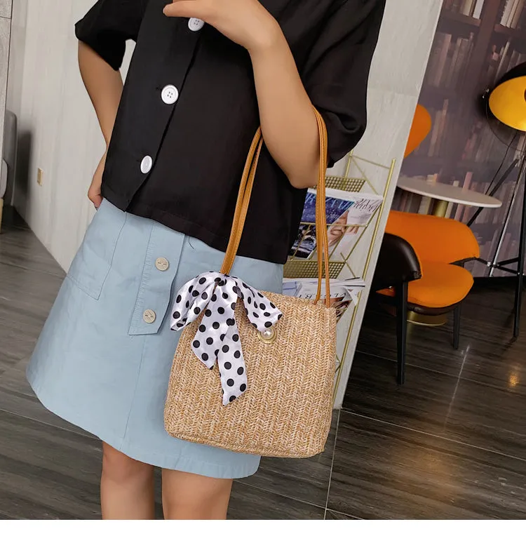 Fashion Trend Wild Straw Bag Shoulder Diagonal Female Bag