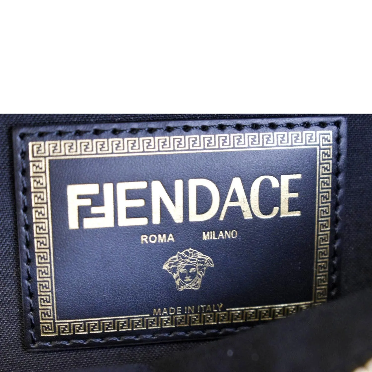 FENDI X Versace FF Baroque Nylon Belt Bag Gold
