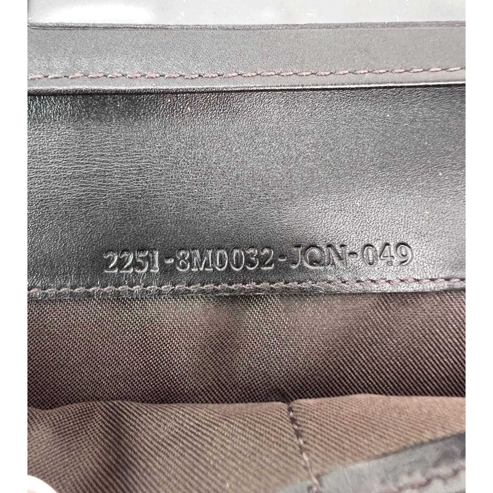 Fendi Zucchino Canvas Leather Long Wallet Crossbody