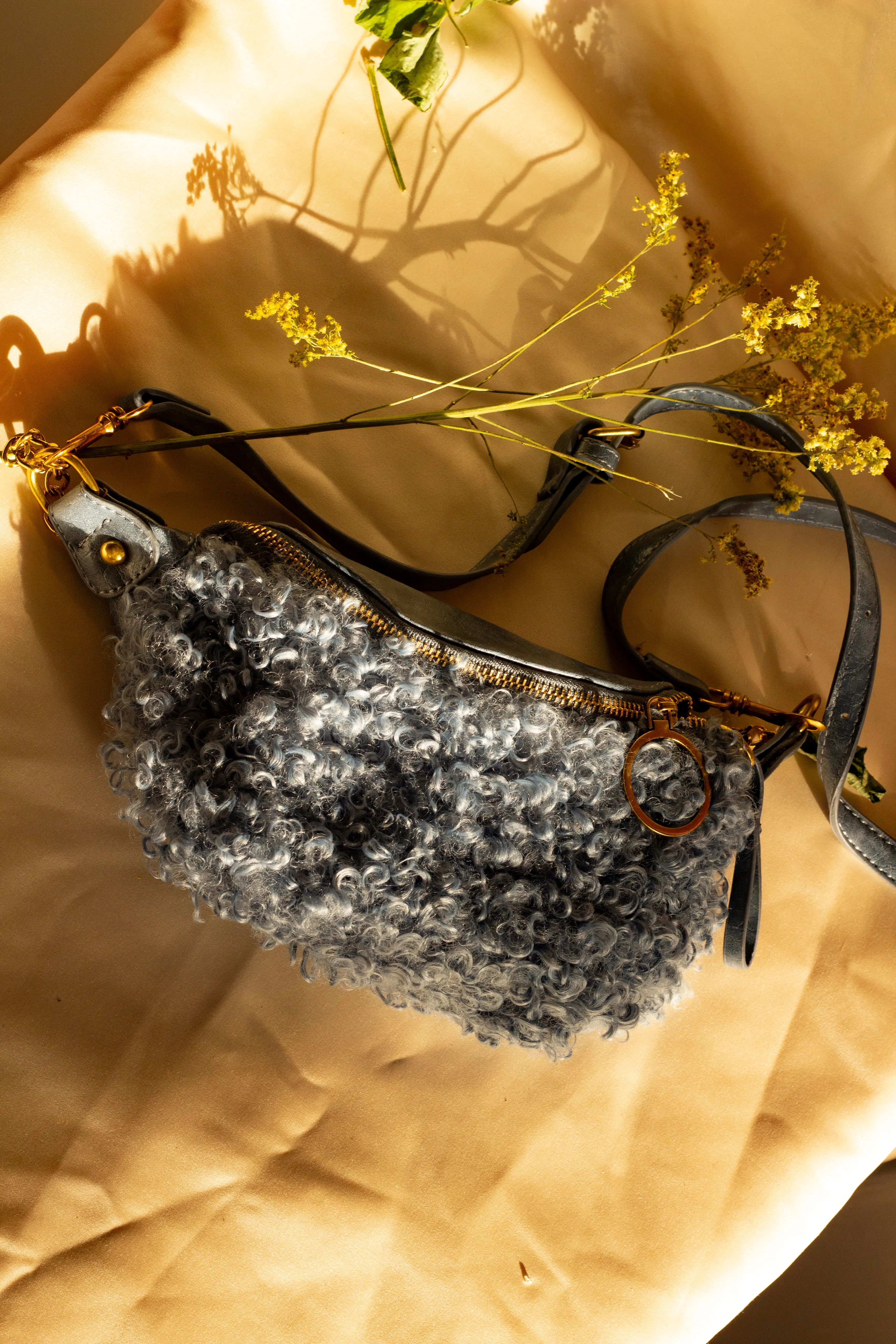 Fluffy Sheep Texture Bum Bag