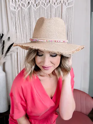 Frayed Edge Straw Hat