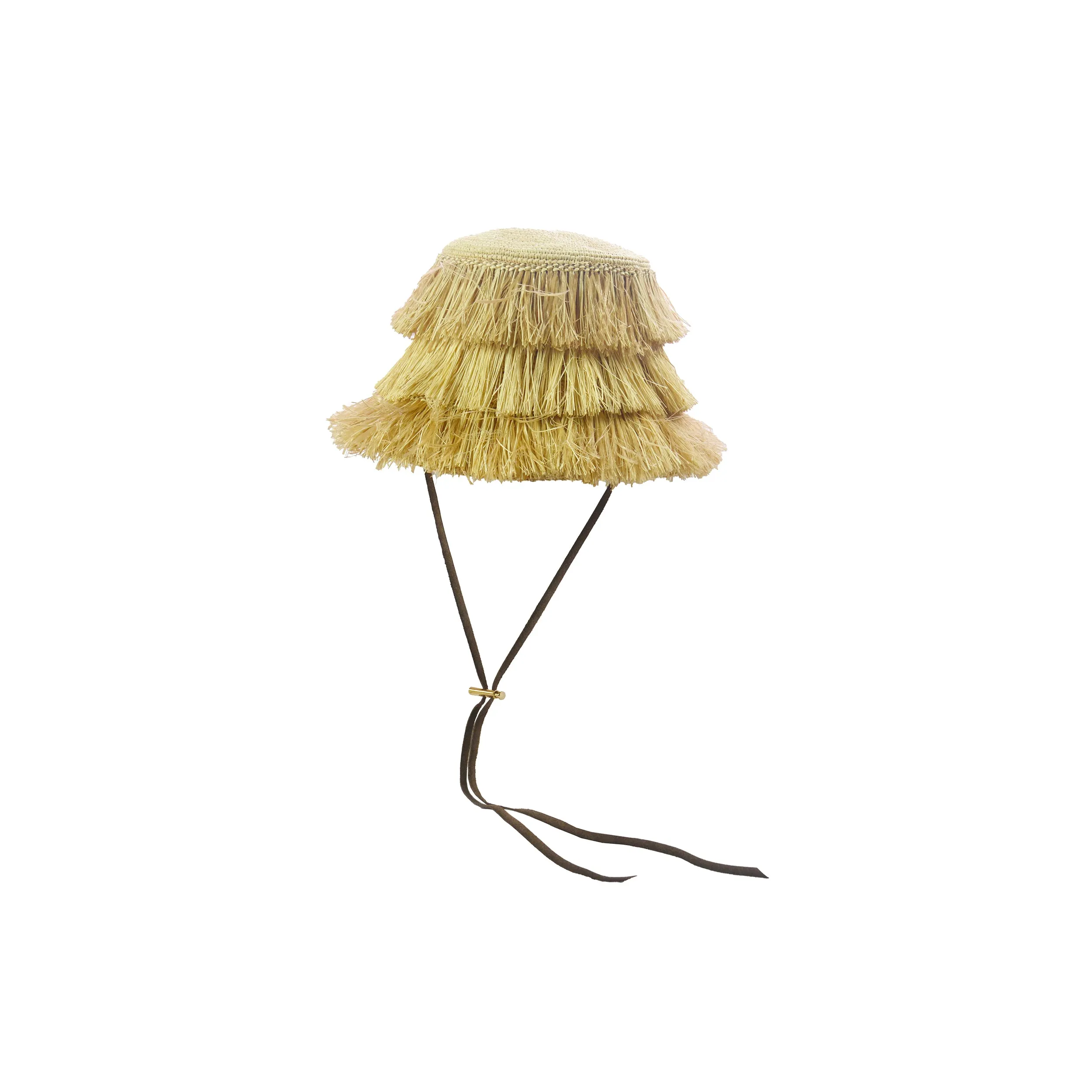 Frayed Lamp Shade Crochet hat