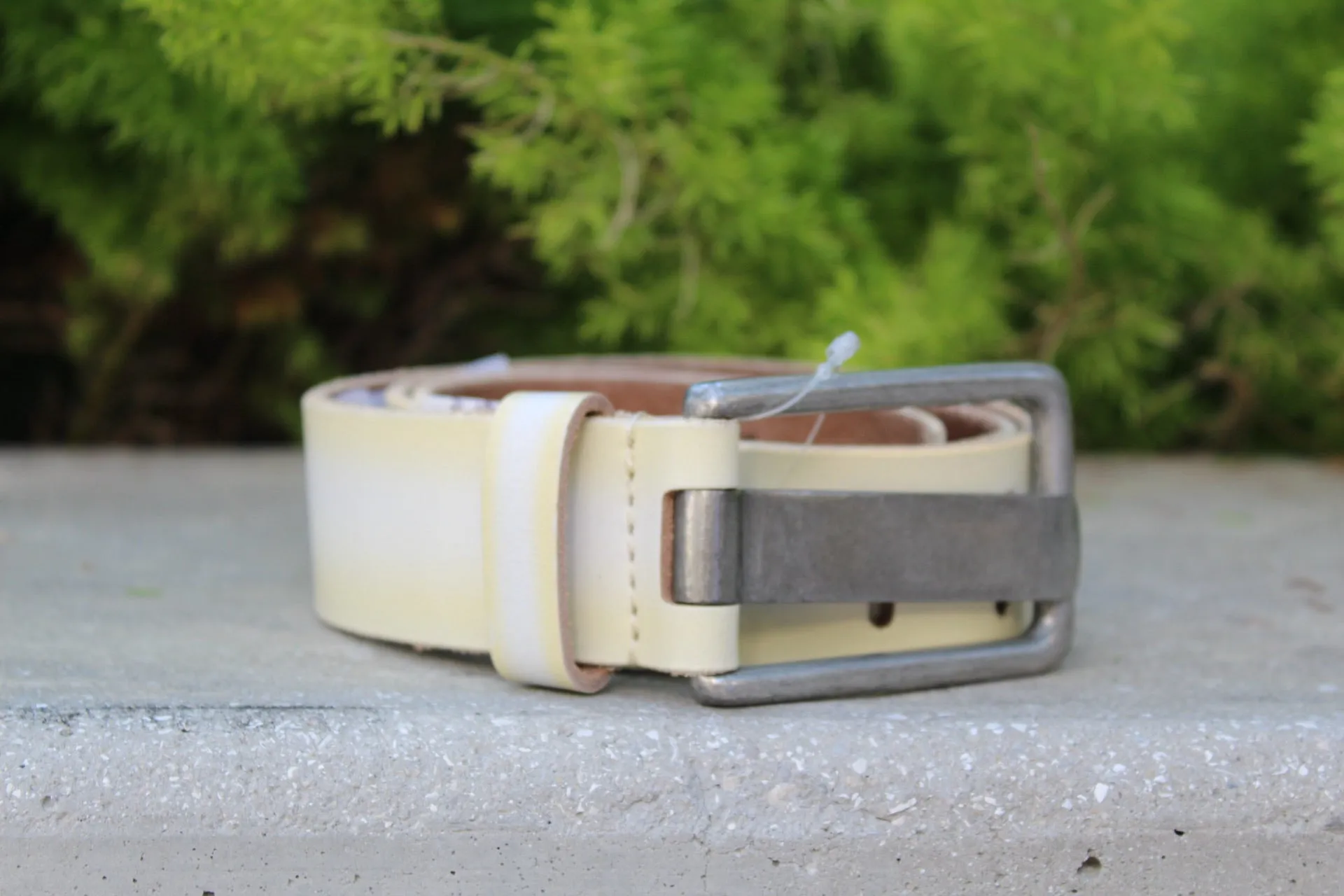 Free People Jona Belt Distressed Ivory