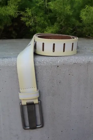 Free People Jona Belt Distressed Ivory