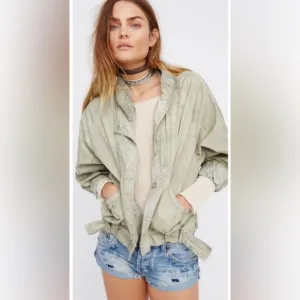 Free People Parachute Bomber Jacket