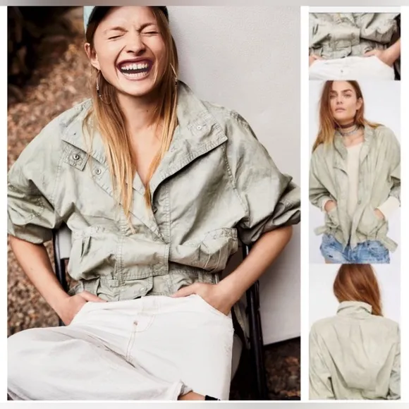 Free People Parachute Bomber Jacket