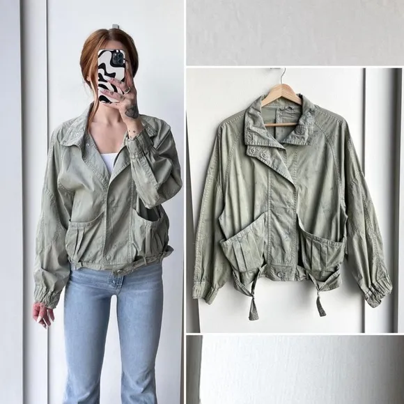 Free People Parachute Bomber Jacket