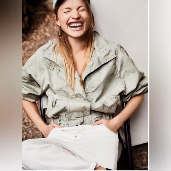 Free People Parachute Bomber Jacket