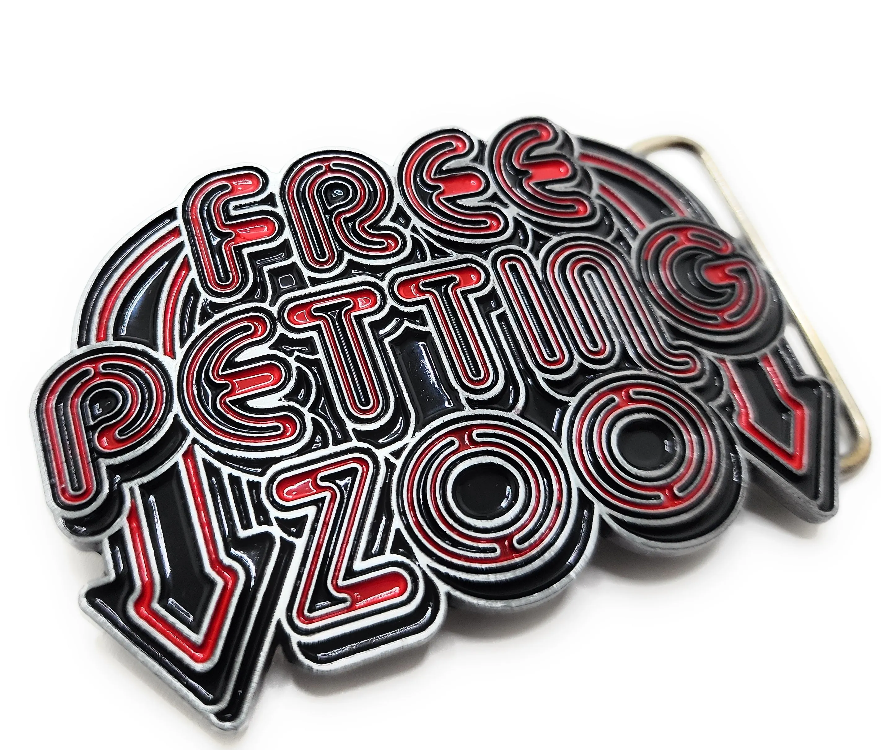 FREE PETTING ZOO Belt Buckle Funny