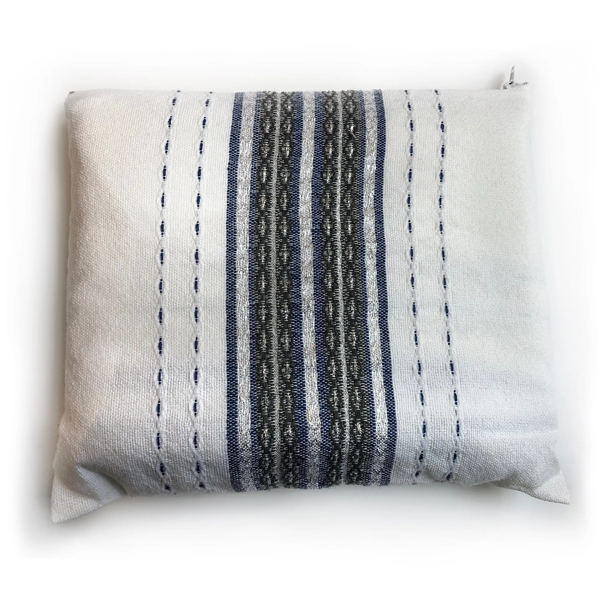 Gabrieli Premium - Wool Tallit - Denim & Silver