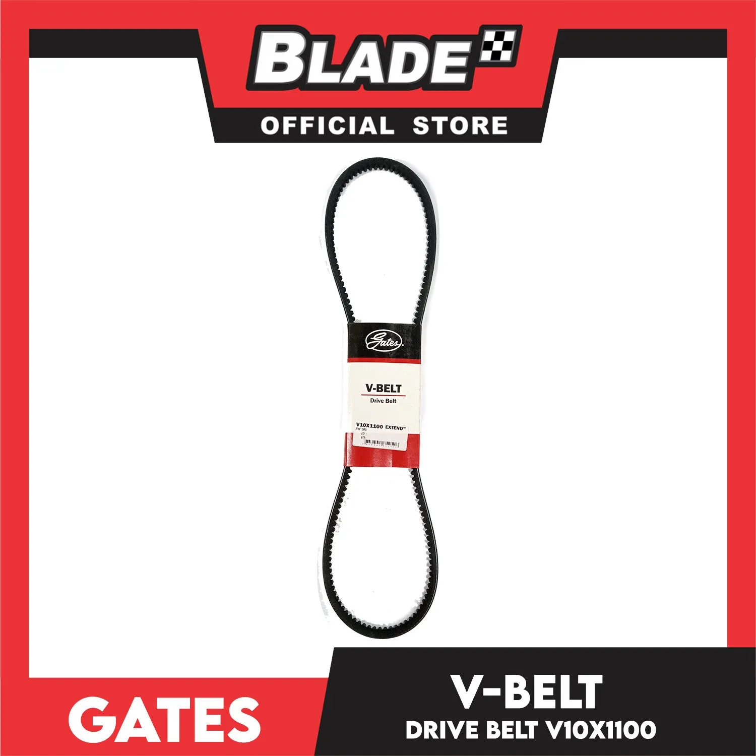 Gates Automotive Drive V-Belt Fan Belt Extend V10X1100 For Hyundai, MAN, Mercedes-Benz, Mitsubishi