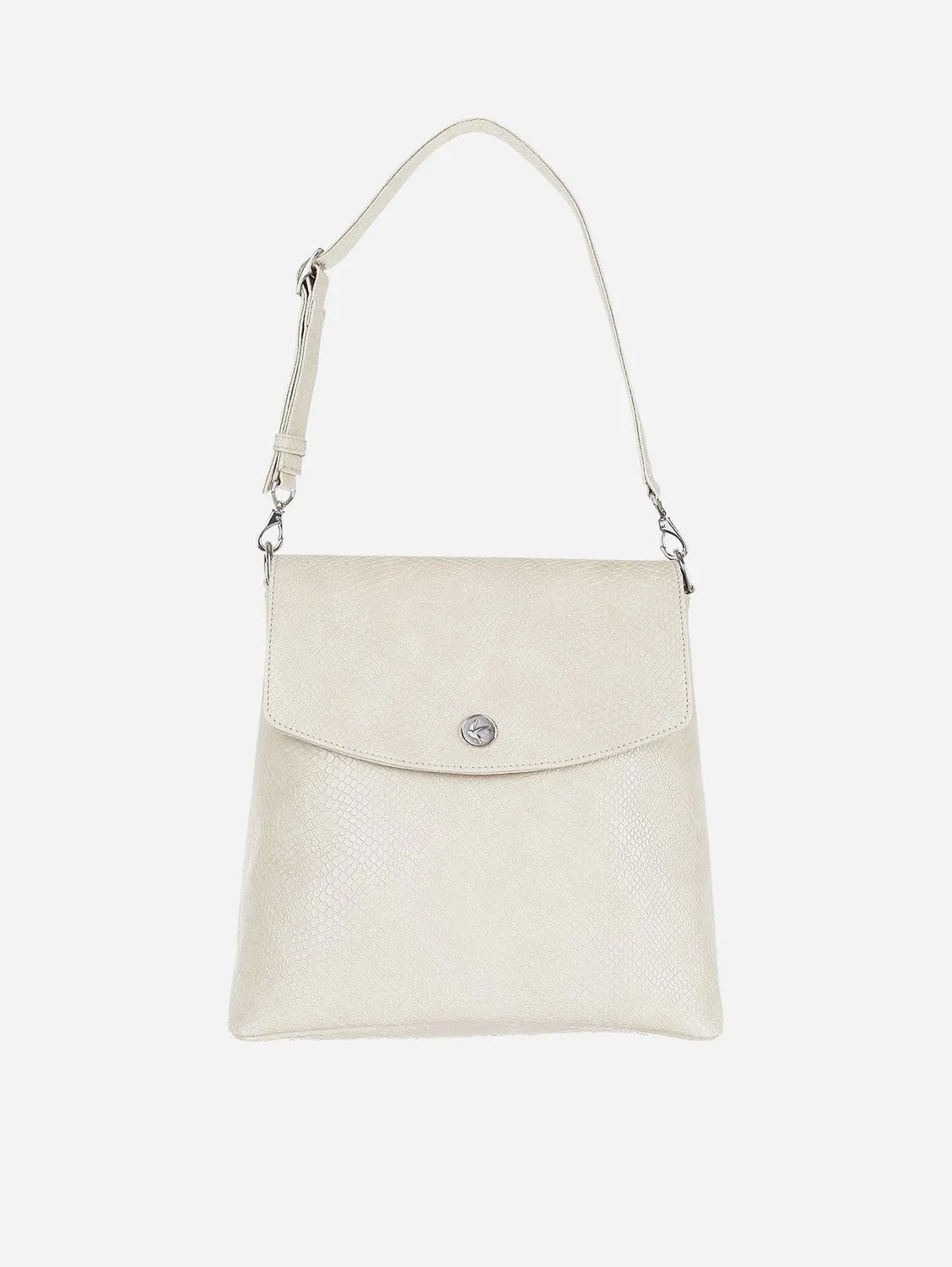 Gemma Vegan Leather Backpack | Cream