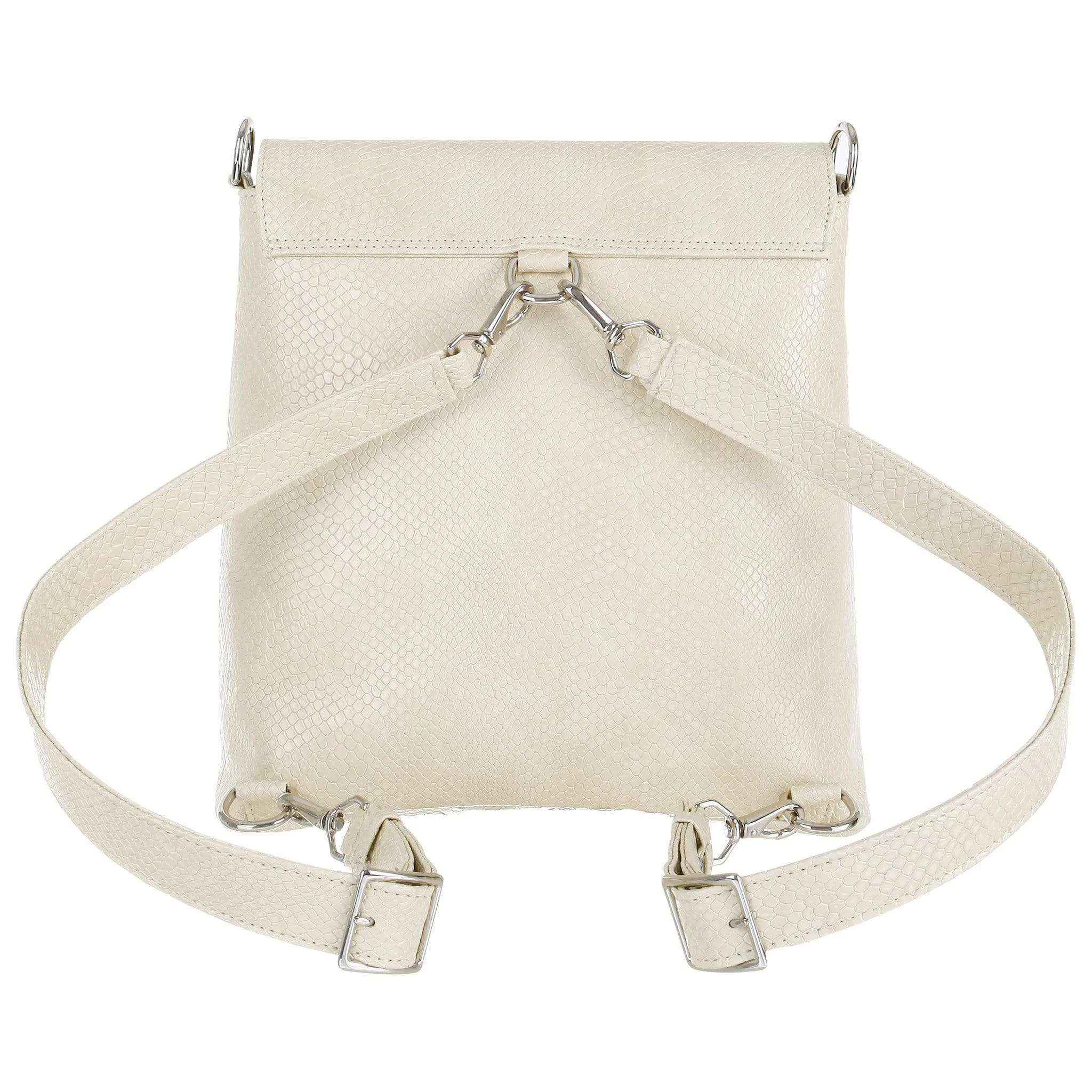 Gemma Vegan Leather Backpack | Cream