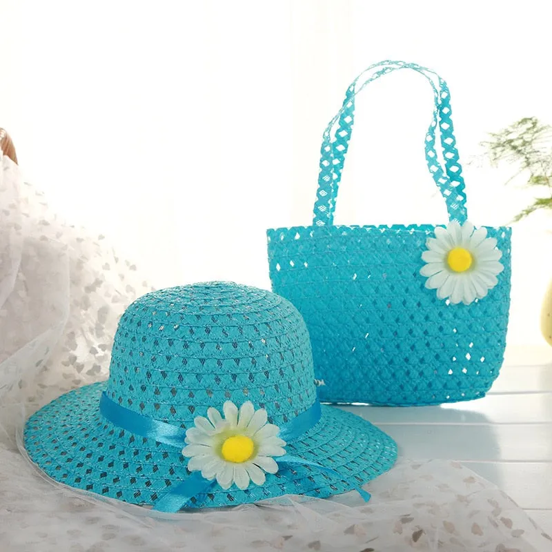 Girls Beach Hat Set