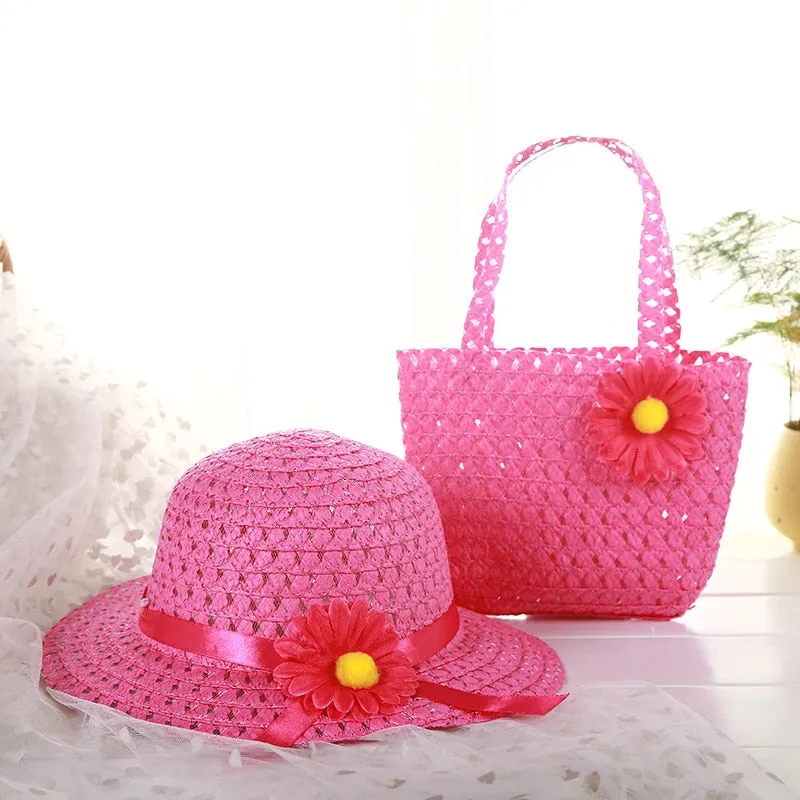 Girls Beach Hat Set