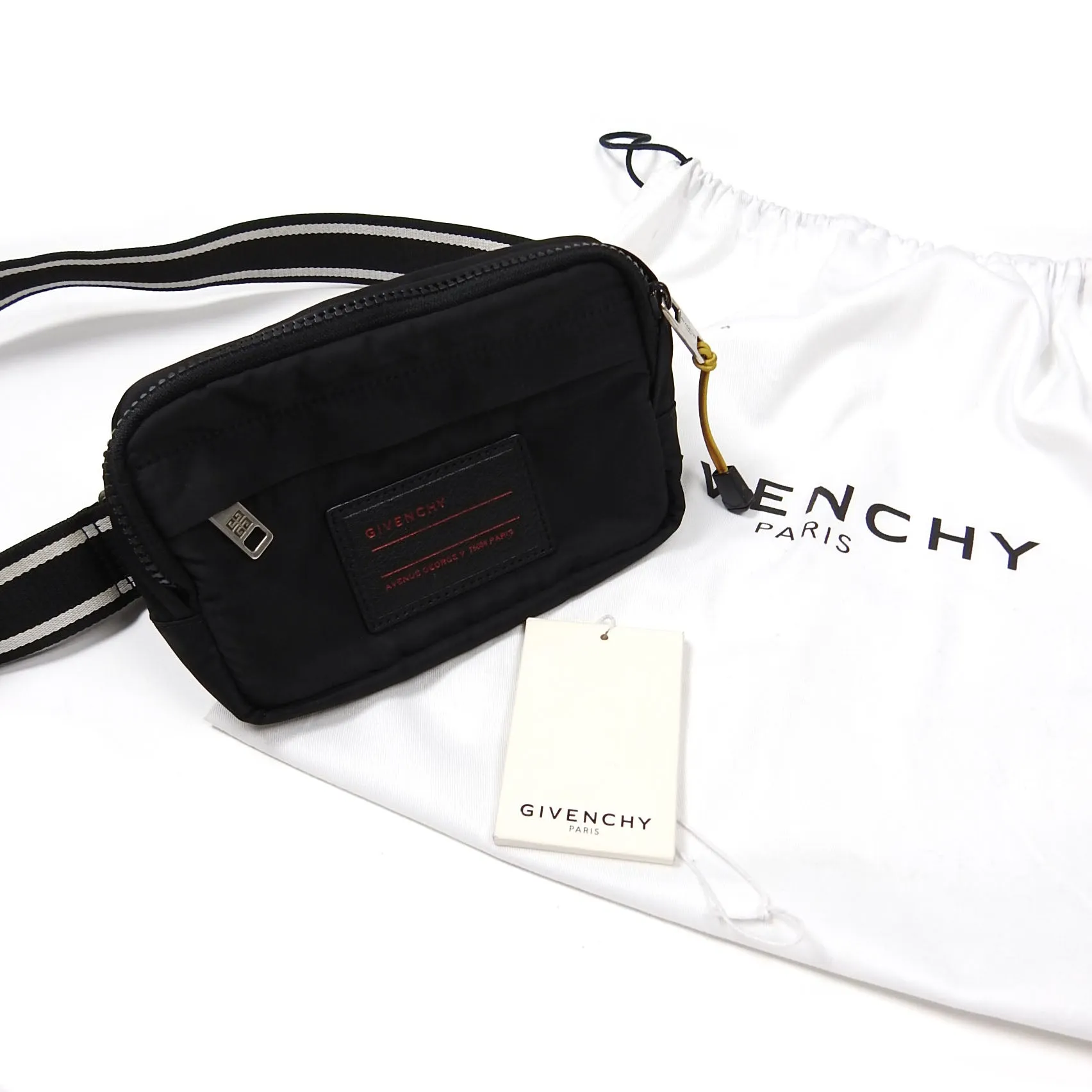 Givenchy Black Nylon Belt Bag