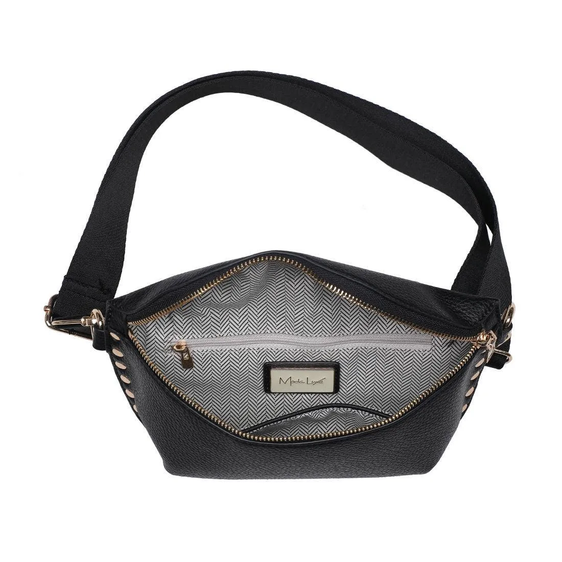 Gizelle Belt Crossbody Bag | Black